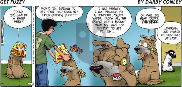 Get Fuzzy on Sunday September 25, 2005 Comic Strip