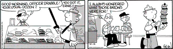 Drabble on Monday April 12, 1999 Comic Strip