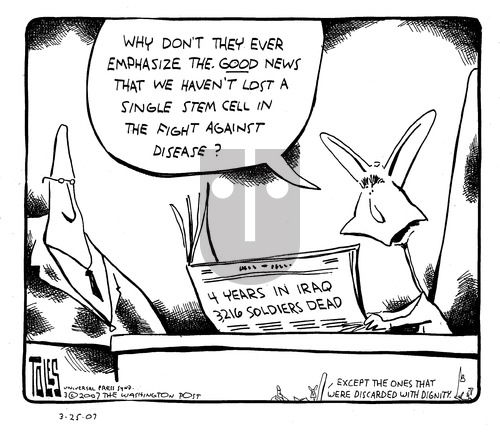 Tom Toles on Sunday March 25, 2007 Comic Strip
