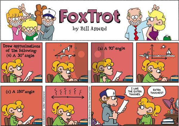 FoxTrot on Sunday December 7, 2014 Comic Strip