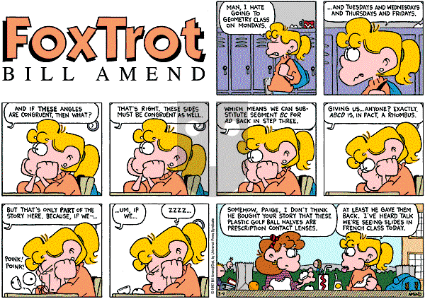 FoxTrot on Sunday March 9, 1997 Comic Strip