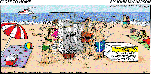 Close to Home on Sunday August 5, 2007 Comic Strip
