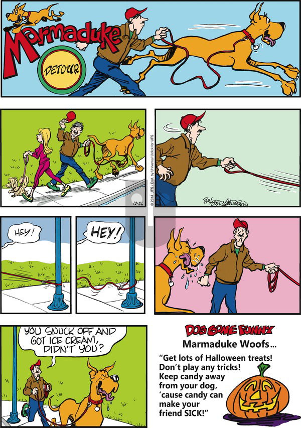Marmaduke on Sunday October 26, 2014 Comic Strip