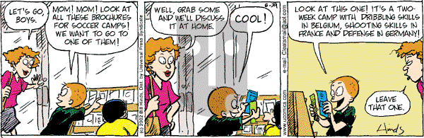 Cleats - Saturday June 29, 2002 Comic Strip