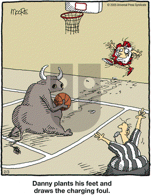 In the Bleachers on Monday February 14, 2005 Comic Strip