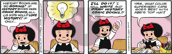 Nancy on Monday March 7, 2016 Comic Strip