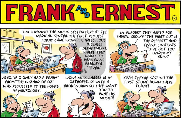 Frank and Ernest on Sunday April 21, 2019 Comic Strip