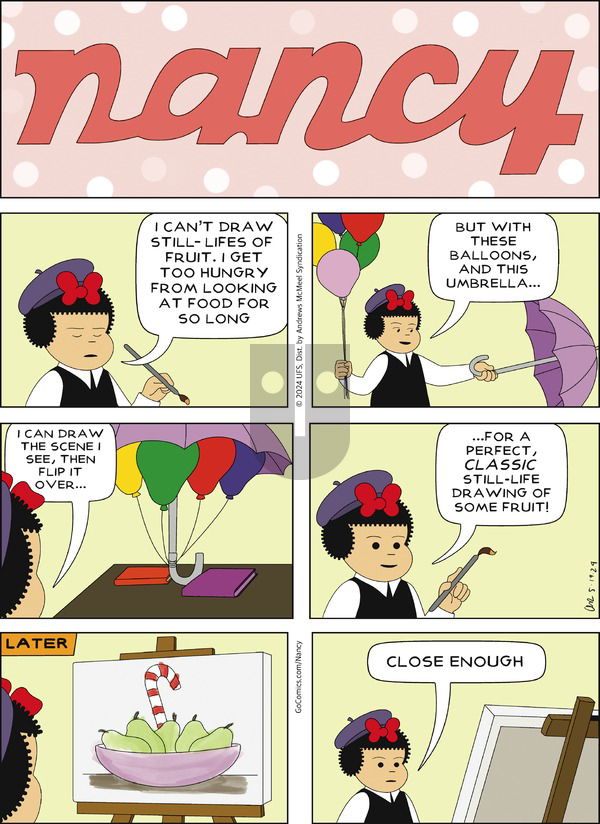 Nancy - Sunday May 19, 2024 Comic Strip