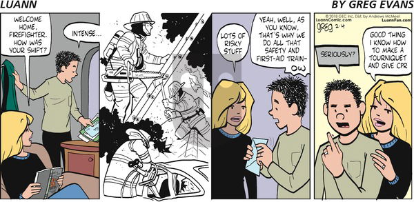 Luann on Sunday February 4, 2018 Comic Strip