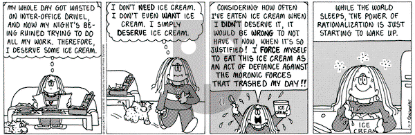Cathy Classics on Thursday November 7, 1996 Comic Strip
