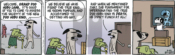Pooch Cafe on Saturday February 22, 2014 Comic Strip