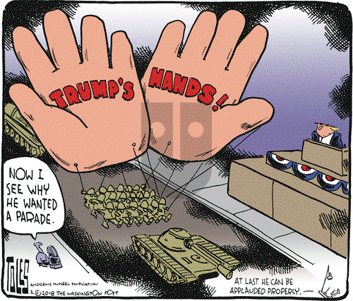 Tom Toles on Thursday February 8, 2018 Comic Strip