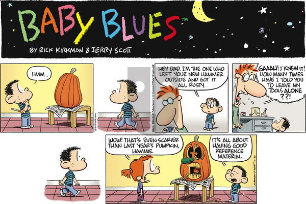 Baby Blues on Sunday October 30, 2016 Comic Strip