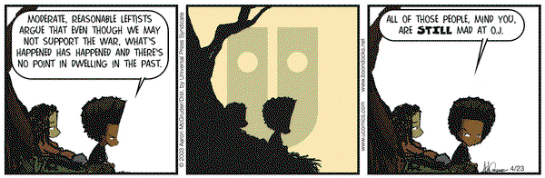 The Boondocks on Wednesday April 23, 2003 Comic Strip