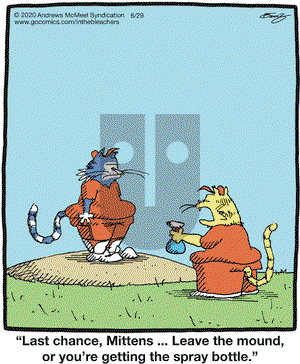 In the Bleachers on Monday June 29, 2020 Comic Strip