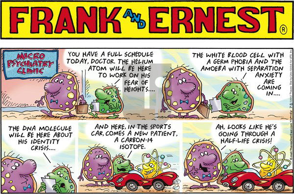 Frank and Ernest on Sunday July 8, 2012 Comic Strip