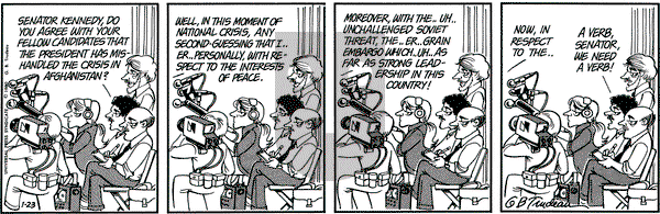 Doonesbury on Wednesday January 23, 1980 Comic Strip