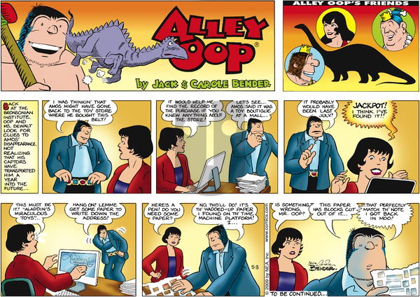 Alley Oop on Sunday May 3, 2009 Comic Strip