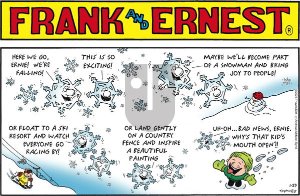 Frank and Ernest - Sunday January 23, 2022 Comic Strip
