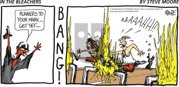 In the Bleachers on Sunday February 7, 2016 Comic Strip