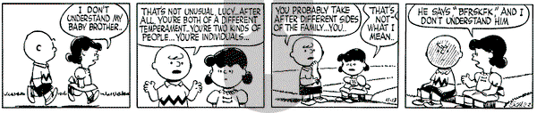 Peanuts on Saturday November 13, 1954 Comic Strip
