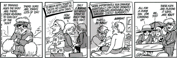 Doonesbury on Friday July 5, 1985 Comic Strip