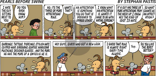 Pearls Before Swine on Sunday February 9, 2014 Comic Strip