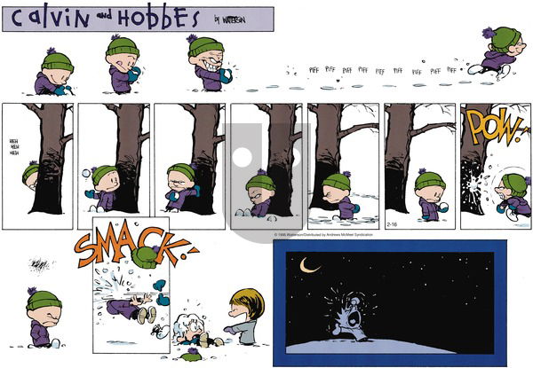 Calvin and Hobbes on Sunday February 16, 2025 Comic Strip