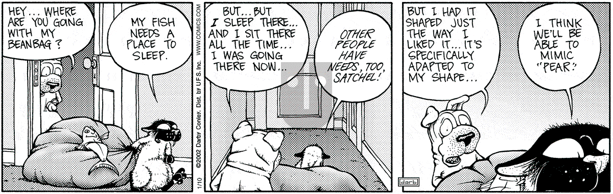 Get Fuzzy - Thursday January 10, 2002 Comic Strip