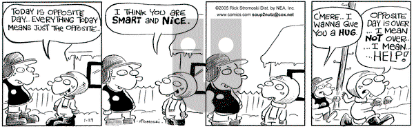 Soup to Nutz - Old on Saturday January 29, 2005 Comic Strip