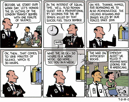 Ted Rall on Monday July 25, 2005 Comic Strip