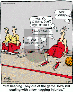 In the Bleachers - Saturday January 24, 2004 Comic Strip