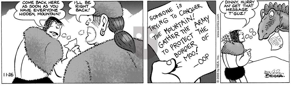 Alley Oop - Saturday November 26, 2005 Comic Strip