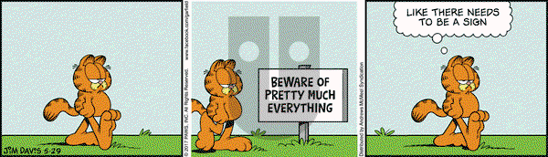 Garfield on Monday May 29, 2017 Comic Strip