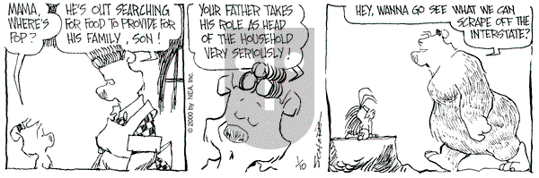 The Grizzwells - Monday January 10, 2000 Comic Strip
