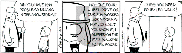 The Born Loser on Monday January 15, 2007 Comic Strip