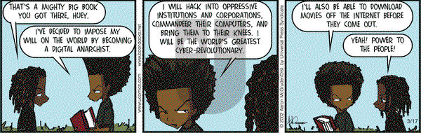 The Boondocks on Wednesday March 17, 2004 Comic Strip