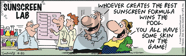 Frank and Ernest on Monday April 20, 2015 Comic Strip