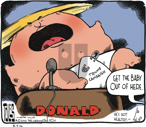 Tom Toles on Thursday August 4, 2016 Comic Strip