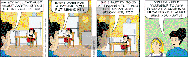 Nancy on Monday August 19, 2019 Comic Strip
