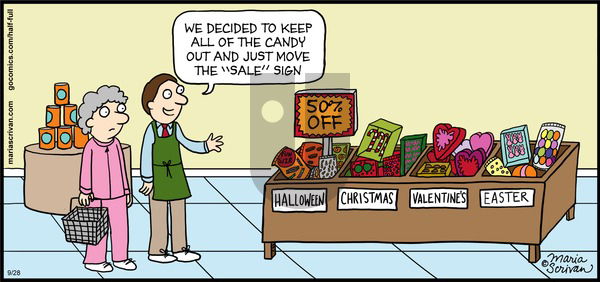 Half Full on Sunday September 28, 2014 Comic Strip