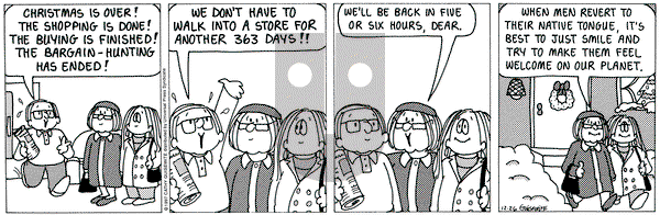 Cathy Classics on Friday December 26, 1997 Comic Strip