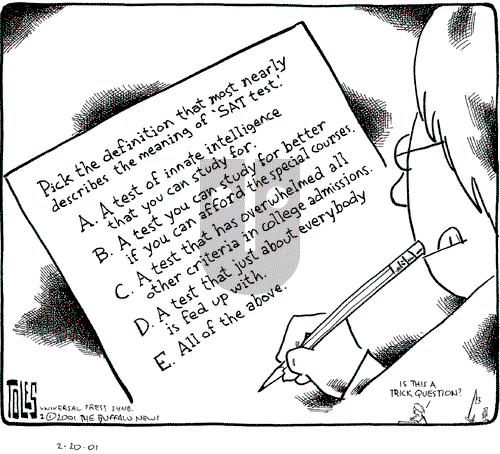 Tom Toles on Tuesday February 20, 2001 Comic Strip