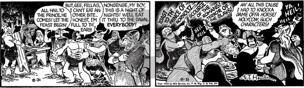 Alley Oop on Tuesday August 31, 1954 Comic Strip