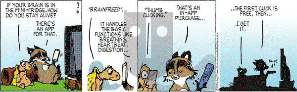 Over the Hedge on Thursday April 6, 2017 Comic Strip