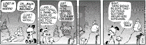 Over the Hedge on Friday February 11, 2000 Comic Strip
