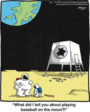 In the Bleachers on Tuesday September 3, 2019 Comic Strip