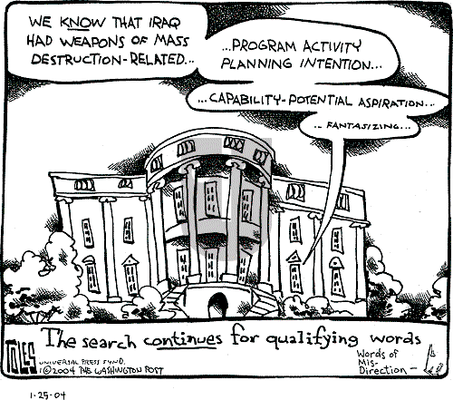 Tom Toles - Sunday January 25, 2004 Comic Strip
