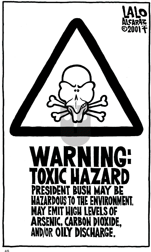 Lalo Alcaraz on Friday April 6, 2001 Comic Strip