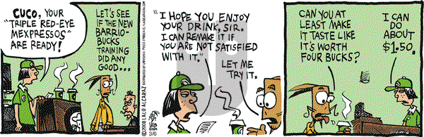 La Cucaracha on Friday March 6, 2015 Comic Strip